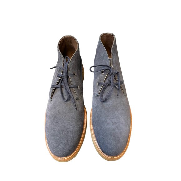 The Men's Store at Bloomingdale's Men's Leather Chukka Boots Suede Navy Size 7